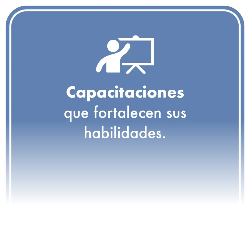 Sección: Capacitaciones: que fortalecen sus habilidades.